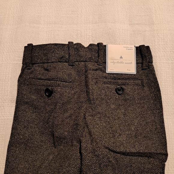 Gap boys size 3T gray wool blend lined dress pants, New - Picture 3 of 7